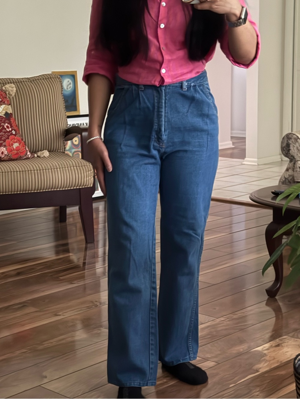 Vintage blue jeans